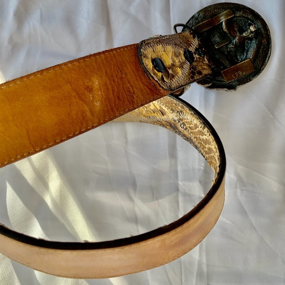 Python leather belt - Picture 14 of 16